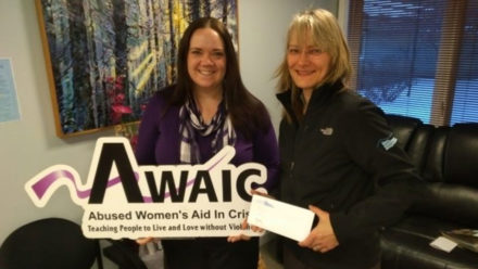 AWAIC receiving donation
