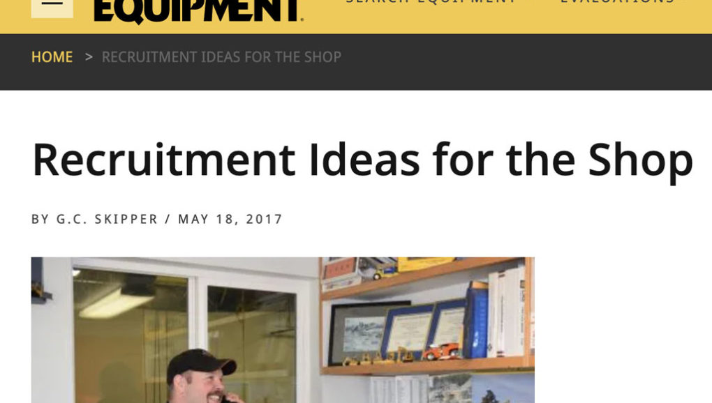 Construction equipment magazine screenshot